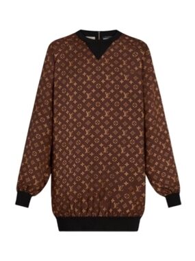 Louis Vuitton Monogram Silk Sweater Dress. NWT, Orginally $2450